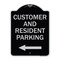 Signmission Reserved Parking Customer and Visitor Parking Heavy-Gauge Aluminum Sign, 24" x 18", BS-1824-23053 A-DES-BS-1824-23053 - alternate 1